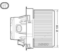 Ventilateur d'intérieur DENSO DEA21012