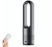 Ventilateur de chauffage sans pales,refroidissement et chauffage pour la maison,ventilateur de chauffage tour oscillant 80° sans pales,ventilateur sans pales avec 3 chauffages/8 vitesses/minuterie 8h