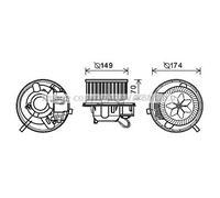 AVA COOLING SYSTEMS VN8339 Moteur électrique, pulseur d'air d'habitacle