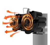 Ventilateur De Cheminée Alimenté Par La Chaleur,Ventilateur De Poêle Alimenté Par La Chaleur, Ventilateur silencieux activé par la chaleur pour poêle à bois, Ventilateur thermique de ventilateur de br