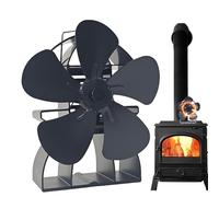 Ventilateur de cheminée avec entraînement thermique, en bois, alimenté par la chaleur, silencieux, non électrique, respectueux de l'environnement, pour cheminée, extérieur et intérieur