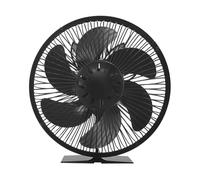 Ventilateur de cheminée avec puissance de chaleur - Ventilateur de poêle durable en métal, ventilateur de poêle portable | Ventilateur sans fil avec couvercle de protection contre la chaleur, prote
