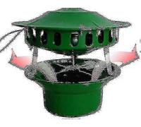 Ventilateur de cheminee electrique pour barbecue, poele a bois, four a bois - 80 W