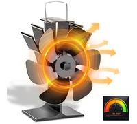 Ventilateur de cheminée - HAWUJ - 6 pales répartition chaleur - écologique