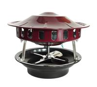 Ventilateur de cheminée pour évacuation de la fumée de cheminée - Ventilateur de ventilation en métal anti-poussière pour chaudière de cheminée résidentielle, bungalow de campagne, 80 W