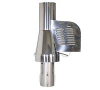 Ventilateur de cheminée pour insertion prolongée acier inoxydable Ø 180 mm
