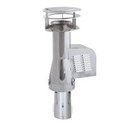 Ventilateur de cheminée pour insertion prolongée acier inoxydable Ø 180 mm avec hotte