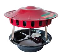 Ventilateur de cheminée résidentiel - Petit ventilateur de cheminée pour cheminée, chaudière - Ventilateur de cheminée en métal résistant à la poussière pour campagne, bungalow, 80 W ~ A