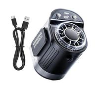 Ventilateur de chemise, 5 vitesses, 3600 mAh, rechargeable, puissant flux d'air portable | Ventilateur personnel portable à clip pour le camping, la randonnée, l'escalade, la marche, le travail, les