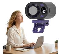 Ventilateur de Climatisation à Clip avec Affichage LED, Rotation à 360° et 199 Niveaux de Vitesse Semi-refroidissante, Ventilateur Clip Mains-Libres Portable Mini Rechargeable pour Camping, Voyage