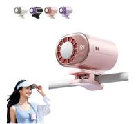 Ventilateur de climatisation à clipser pour voiture avec écran LED, rotation à 360°, 199 vitesses réglables, semi-refroidissement, 16 ℃, ventilateur de refroidissement personnel portable rechargeable