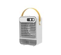 Ventilateur De Climatisation À Pulvérisation Bureau, Brouillard d'eau Glacée, USB Silencieux, Refroidie l'eau, Extérieur RafraîChissez-Vous Rapidement(White)