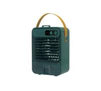 Ventilateur De Climatisation À Pulvérisation Bureau, Brouillard d'eau Glacée, USB Silencieux, Refroidie l'eau, Extérieur RafraîChissez-Vous Rapidement(Green)