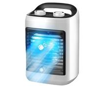 Ventilateur de climatisation miniature rechargeable par USB à 3 vitesses avec refroidissement à glace pour bureau de voyage 30 heures silencieuses ventilateur portable pour bureau