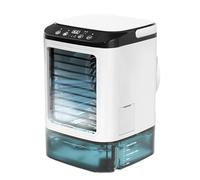 Ventilateur de climatisation portable - 3 vitesses - Climatiseur personnel - Ventilateur de refroidissement AC pour chambre - Veilleuse - Humidificateur par évaporation - Refroidisseur d'espace, pour