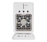 Ventilateur de climatisation portable avec veilleuse colorée - Refroidisseurs d'air rechargeables par USB - Avec réservoirs d'eau de 300 ml - Climatiseur de bureau