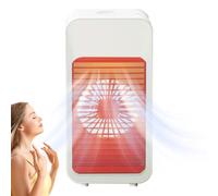 Ventilateur de climatisation portable, refroidisseur d'air évaporatif, climatiseur personnel avec ventilateur de refroidissement par évaporation, 3 vitesses, ventilateur humidificateur avec 7 luc