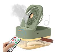 Ventilateur de climatisation pour chambre à coucher - Pulvérisateur humidificateur USB de bureau de type C | Grande capacité pour les journées chaudes, trois vitesses de vent, outil de refroidissement
