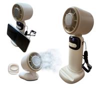 Ventilateur de climatisation silencieux pliable et portable avec cordon, support de téléphone