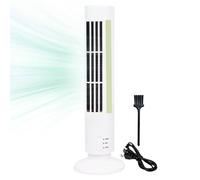 Ventilateur de climatisation vertical | Ventilateur électrique sur pied sans pales | Ventilateur de sol silencieux avec port USB, parfait pour les zones de travail, les dortoirs, les voyages et une