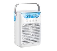 Ventilateur de Climatiseur à 4 en 1, Humidificateur de Refroidisseur D'air à 3 Vitesses de 700 Ml avec 2 Brouillard Froid, Refroidisseur D'air de Glace à Alimentation USB