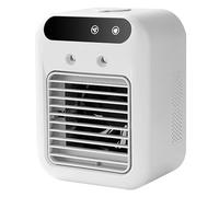 Ventilateur de climatiseur personnel portable avec humidificateur à double pulvérisation, batterie longue durée, fonctionnement silencieux, mini ventilateur AC pour la maison, le bureau, le camp