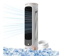 Ventilateur De Climatiseur Portable, 6x8x27CM Petit Ventilateur De Bureau Silencieux, Refroidisseur D'air, Mini Ventilateur Tour De Bureau, Usb Rechargeable, 3 Vitesses, Pour Chambre À Coucher, Bureau