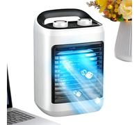 Ventilateur de climatiseur portable | Chargement USB grand angle 6 vitesses faible bruit - Petit climatiseur de bureau | Pour salon, bureau, dortoir, voiture, voyage, camping