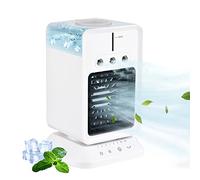 Ventilateur de Climatiseur Portable, Humidificateur de Salle de Refroidisseur d'Air 3 en 1 3 en 1 avec Minuterie, Ventilateur de Refroidissement de Bureau Silencieux pour le Bureau du à Domicile