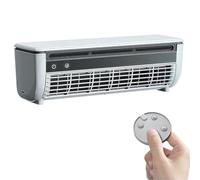 Ventilateur de climatiseur portable sans perçage avec télécommande - Brouillard de glace sans conduit, 6000 mAh rechargeable pour camping, voiture, chambre à coucher et extérieur (blanc)