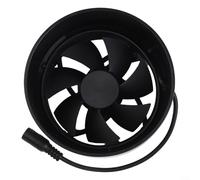 Ventilateur de conduit d'échappement 12 V - Avec conduit de 100 à 110 mm - Fonctionnement à faible bruit de 39 dB - Pour salles de bains, cuisines, espaces extérieurs (entrée d'air)