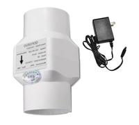 Ventilateur De Conduit En Ligne Ø 50 Mm, Extracteur D'air À Haut Débit 88 M³/h For Maisons, Bureaux, Entrepôts, Salles Bains, Greniers Et Cuisines(White,Power Cord)