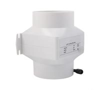 Ventilateur de conduit en ligne 12 V, ventilateur d'échappement silencieux pour serre, circulation d'air, extracteur de salle de bain à faible bruit, ventilateur de conduit à énergie solaire (100 mm)