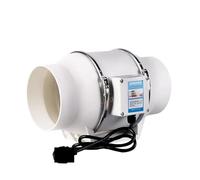 Ventilateur de conduit en ligne, 3/4/5/6 Pouces Ventilateur D'échappement Tuyau De Cuisine Conduit Ventilateur Salle De Bains Extracteur Ventilation Toilette Mur Nettoyage De L'air Fenêtre Ventilateur