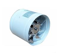 Ventilateur de conduit en ligne de 10,2 cm pour systèmes CVC, ventilateur d'échappement de 160 m³/h avec moteur de 20 W, fonctionnement silencieux de 40 dB, boîtier en métal, compatible avec cuisines