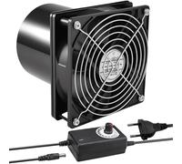 Ventilateur de conduit Joycabin 100 mm ventilateur d'extraction ventilateur de conduit avec régulateur de vitesse pour cuisines, toilettes, serres, garages, circulation d'air