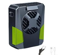 Ventilateur de Cou 4-en-1 Rechargeable LED SOS | 4 modes usage, cou ceinture bureau main, lumière LED SOS, rechargeable USB, pour idéal voyage