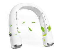 Ventilateur de cou, 5 vitesses, silencieux, gadgets flexibles sans pales | Ventilateur autour du cou pour croisière, voiture, été, camping, anniversaire