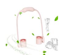 Ventilateur de cou personnel sans nœuds mains libres 3 vitesses 1200 mAh | Éventail autour du cou pour le visage, le corps, la plage, les voyages, l'extérieur, la voiture, l'été, la marche, le sport