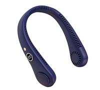 Ventilateur de cou portable rechargeable 4000 mAh, ventilateur sans pales à 5 vitesses, tour de cou doux, refroidissement à 360 °, mini ventilateur pour l'extérieur, les voyages, le bureau, le sport