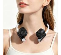 Ventilateur de cou portable - Refroidisseur d'air intelligent, ventilateur mains libres, tête à angle réglable | Brises de vitesse silencieuses, sports d'action, randonnée, entraînement, gym, fitness