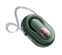 Ventilateur de cou portable, ventilateur de refroidissement au cou, ventilateur à clip à la taille à 5 vitesses, écran LED, refroidisseur électrique rechargeable pour voyage, extérieur, randonnée