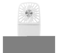 Ventilateur De Cou Portable - Ventilateur De Table, Circulateur D'air Portable, Silencieux Et Rechargeable Avec Lanière Pour Miroir De Maquillage, Conception Pliable À Trois Vitesses | Pour Les Femmes