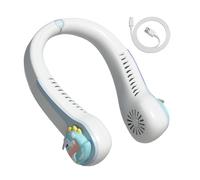 Ventilateur de cou portable : ventilateur portable USB, refroidisseur sans boucle | Gear de refroidissement personnel réglable à 3 vitesses pour marcher, faire du jogging, étudier, se détendre à la