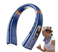 Ventilateur de cou pour femme 2000 mAh portable rechargeable 5 vitesses | Ventilateurs autour du cou qui soufflent de l'air froid pour l'été, les voyages, les trajets en plein air, le camping