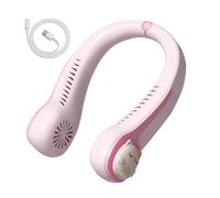 Ventilateur de cou rechargeable - Refroidisseur portable sans pales, contrôle de vitesse, alimenté par USB, offre un confort de refroidissement personnel mains libres pour camping, étudier, aller