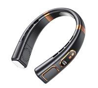 Ventilateur de cou - Refroidisseur personnel rechargeable par USB - Dispositif de circulation d'air portable avec 5 réglages de vitesse - Solution de refroidissement mains libres légère pour les
