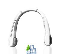 Ventilateur de Cou Réglable à 360°-Ventilateur Portable Cou Avec Batterie de 3000 mAh,Ventilateur USB,Ultra Silencieux et 5 Niveaux de Vitesse Réglables,Parfait Pour la Maison,le Bureau et Les Voyages
