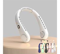 Ventilateur de cou sans pales Adofous, ventilateurs portables mains libres rechargeables par USB avec affichage LED, 5 vitesses, flux d'air réglable à 360°, ventilateur portable à porter pour hommes