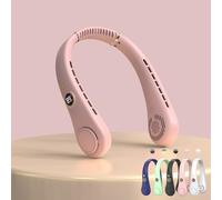 Ventilateur de cou sans pales Adofous, ventilateurs portables mains libres rechargeables USB avec affichage LED, 5 vitesses, flux d'air réglable à 360°, ventilateur portable à porter pour hommes et